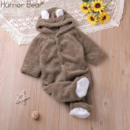 Humor Bear Winter Long Sleeve Baby Romper