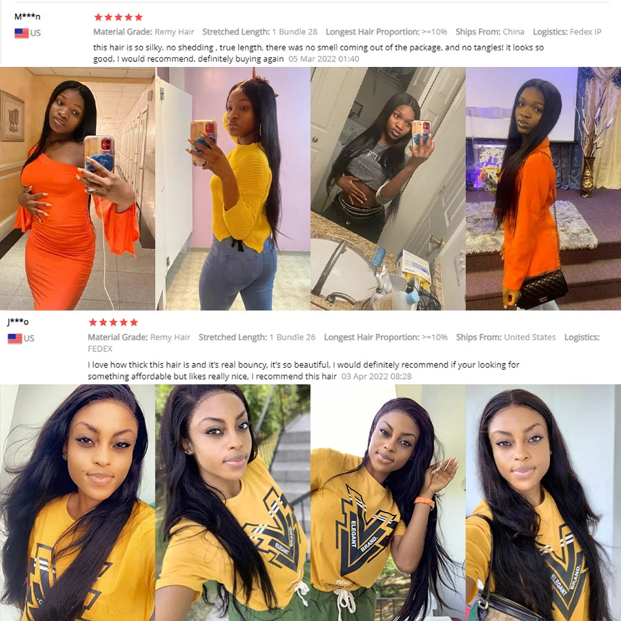 26 Inch Brazilian Raw Human Hair Weave Bundles