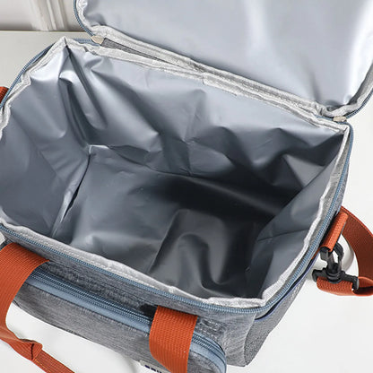 Portable Insulated Lunch Bag Oxford Cloth Waterproof