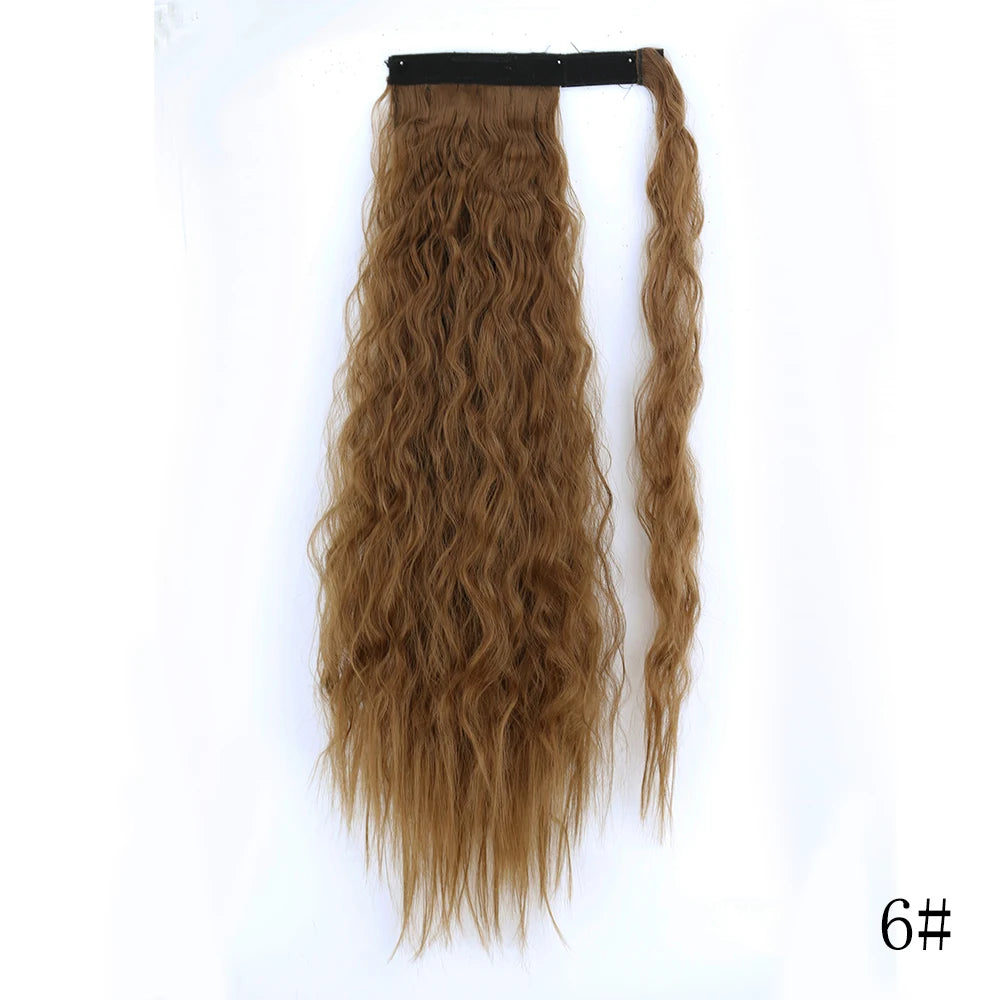 Long Straight Clip-in Ponytail Hair Extension Black
