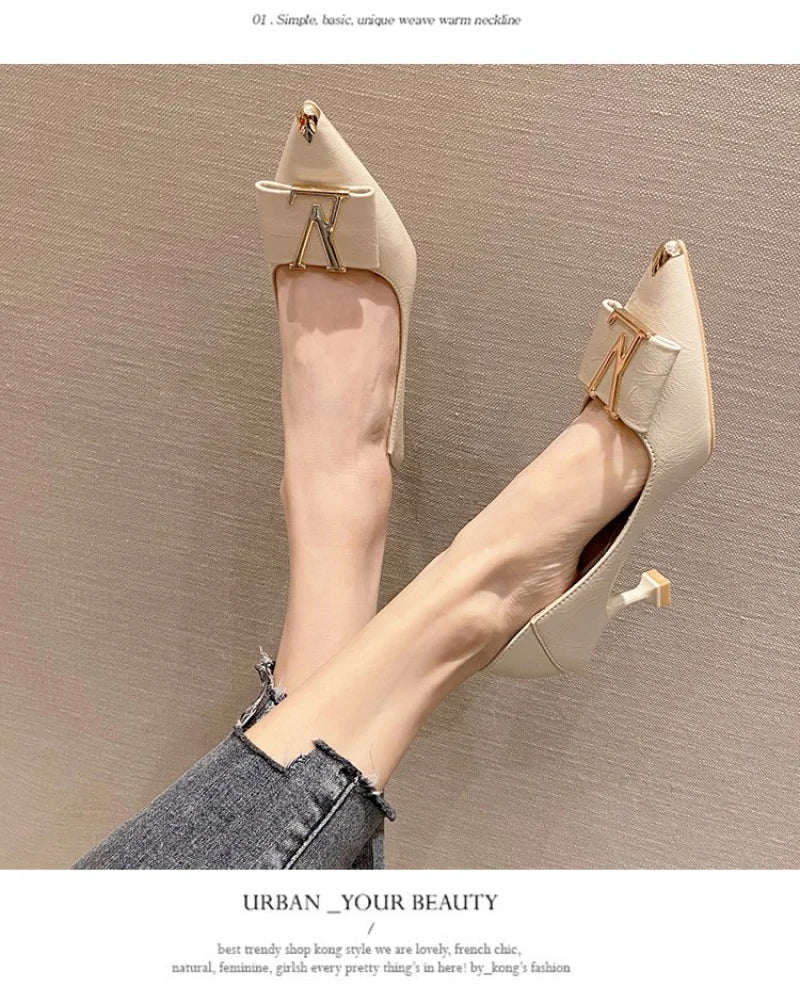 Pointed Toe Stiletto Heels Women's Office Pumps
