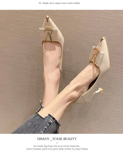 Pointed Toe Stiletto Heels Women's Office Pumps
