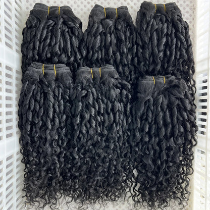 Brazilian Curly Human Hair Bundles Natural Color
