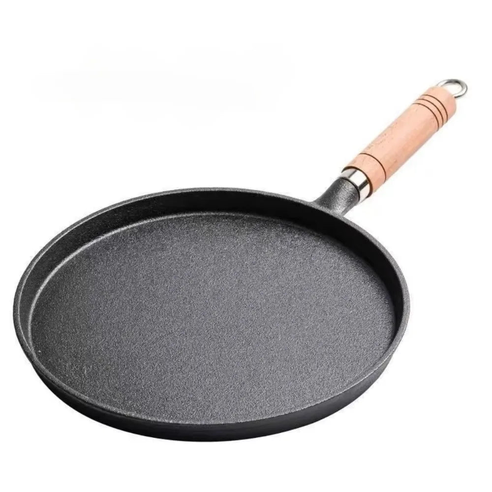 Cast Iron Frying Pan Uncoated Non-stick Crepe Maker