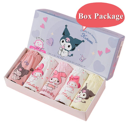 Cotton Girls Briefs with Cartoon Characters