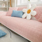 Flannel Sofa Cushion Non-Slip Plush Backrest Cover