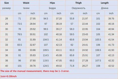 Men's Blue Straight Denim Jeans Lightweight Casual Trousers