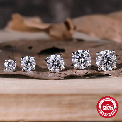 Canner Moissanite Stud Earrings 925 Sterling Silver