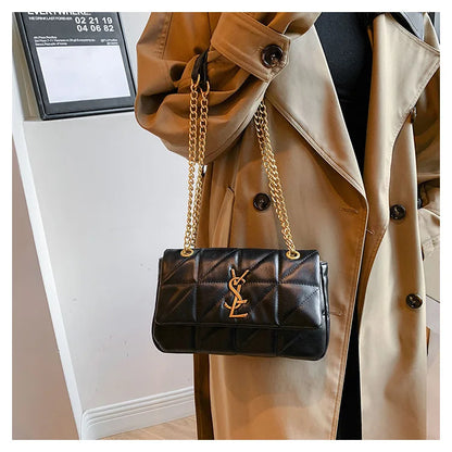 Genuine Leather Mini Square Bag for Women