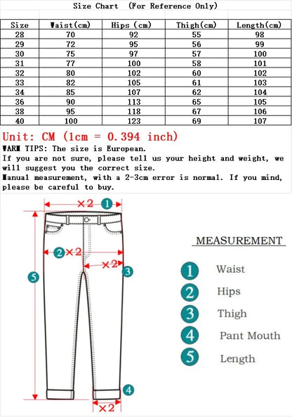 Men's Soft Stretch Black Denim Biker Jeans