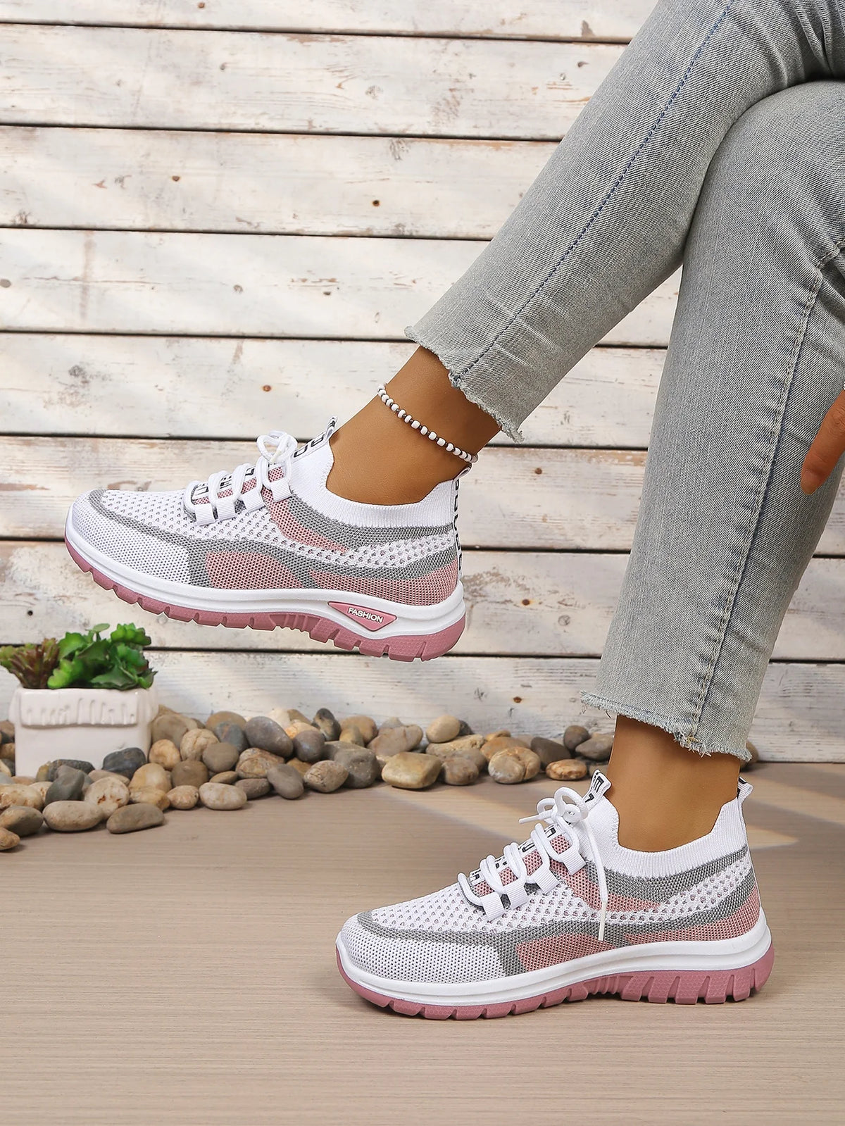 Women's Double-Color Canvas Work Sneakers