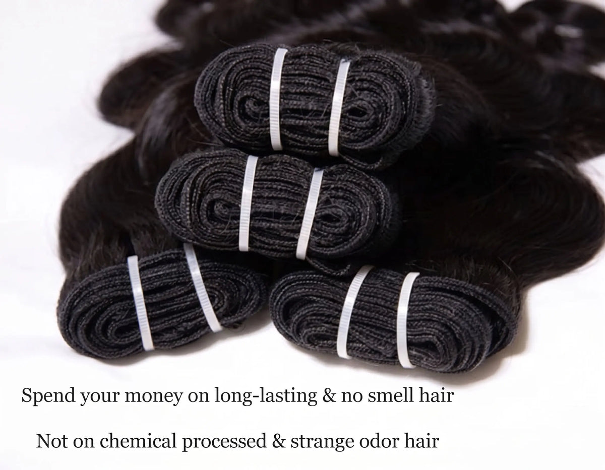 16A Straight Brazilian Remy Human Hair Bundles Natural Black