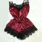Summer Lace Polyester Pajama Set for Women