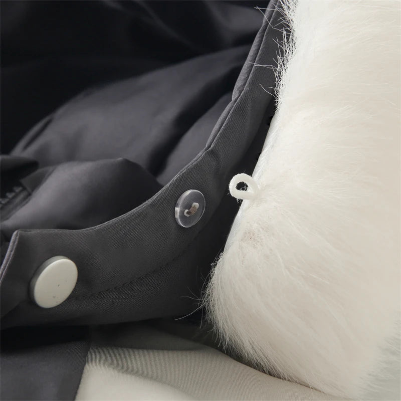 Winter Baby Ski Suit Plus Velvet Jumpsuit Waterproof