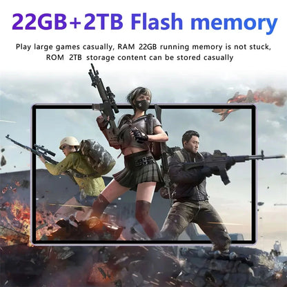 11 Inch 5G Tablet Android 15 22GB RAM 2TB ROM Metal