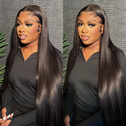 HD Lace Front Straight Human Hair Wig Transparent Lace