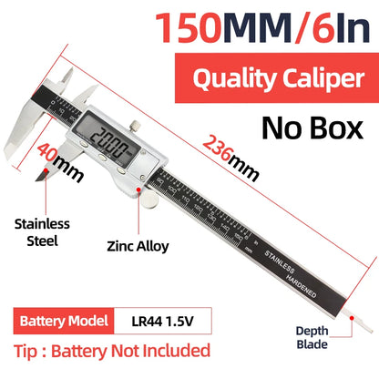 Digital Caliper Stainless Steel Thickness Gauge