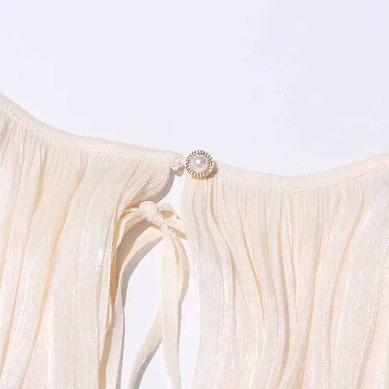 TWOTWINSTYLE V Neck Long Sleeve Mini Dress for Women