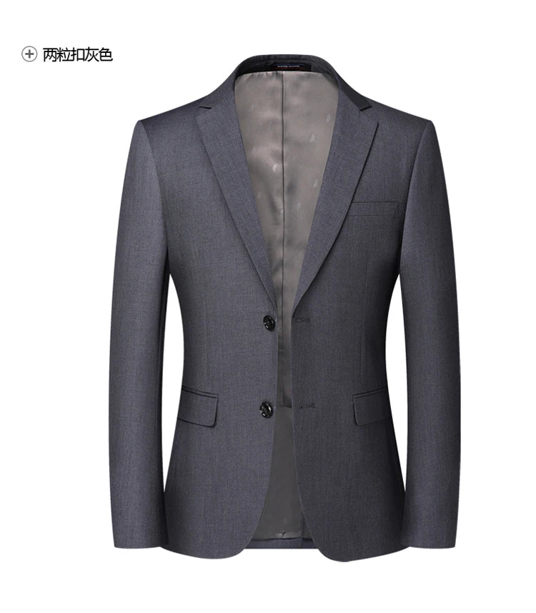 Men's Solid Color Blazer Jacket for Business and Weddings