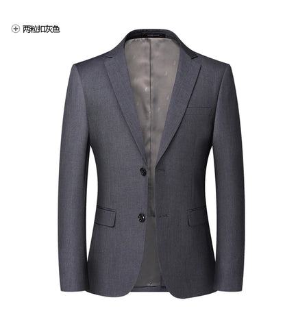 Men's Solid Color Blazer Jacket for Business and Weddings