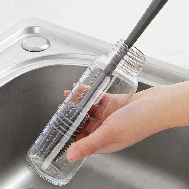 Silicone Long Handle Bottle and Cup Cleaning Brush