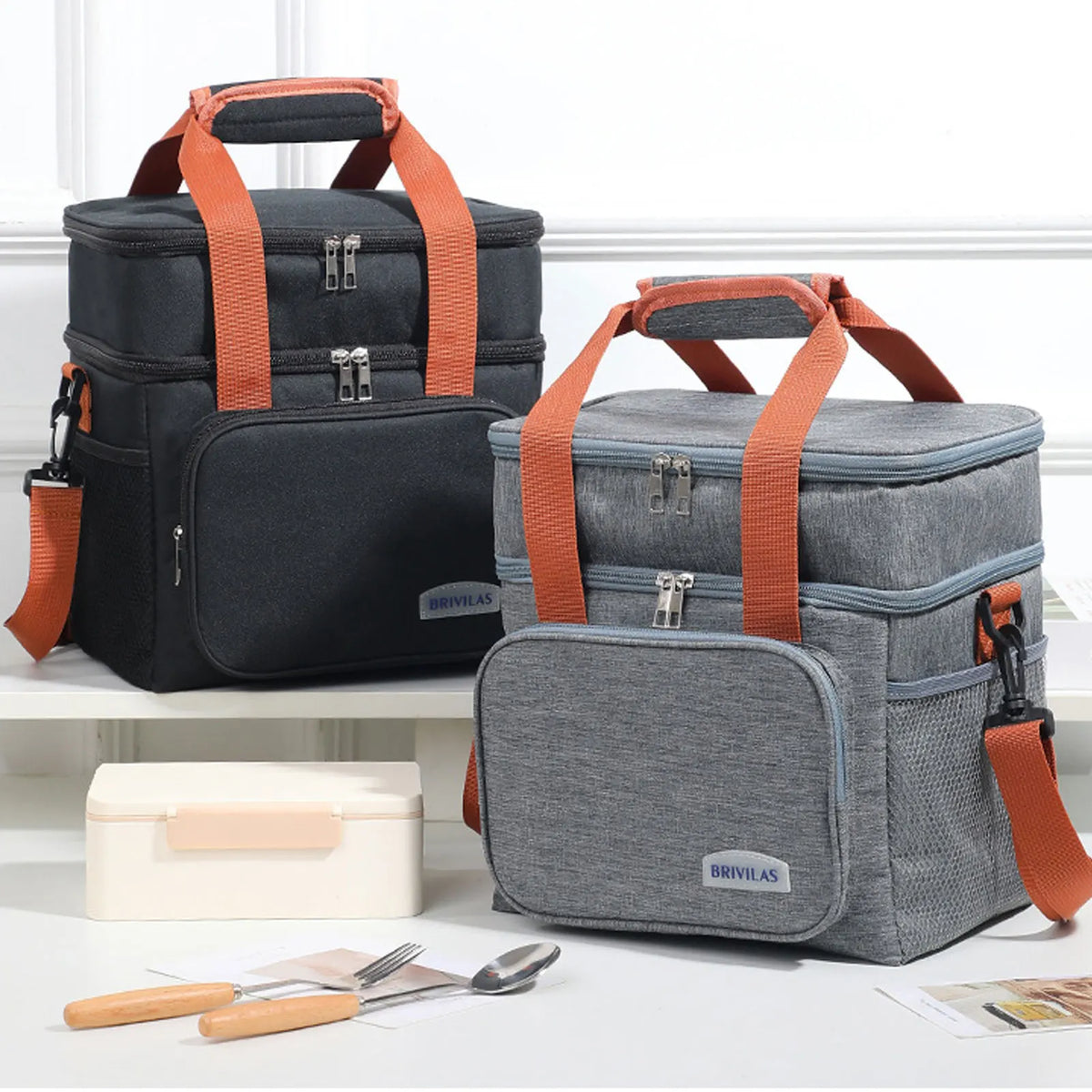 Portable Insulated Lunch Bag Oxford Cloth Waterproof