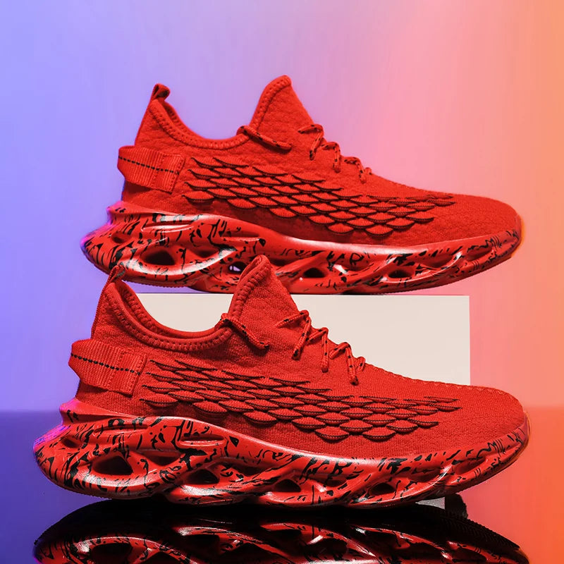 Men's Breathable Lace-Up Sneakers