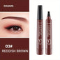 Waterproof Microblading Eyebrow Pen with 4 Split Head