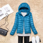 Women Hooded Puffer Jacket Plus Size Lightweight