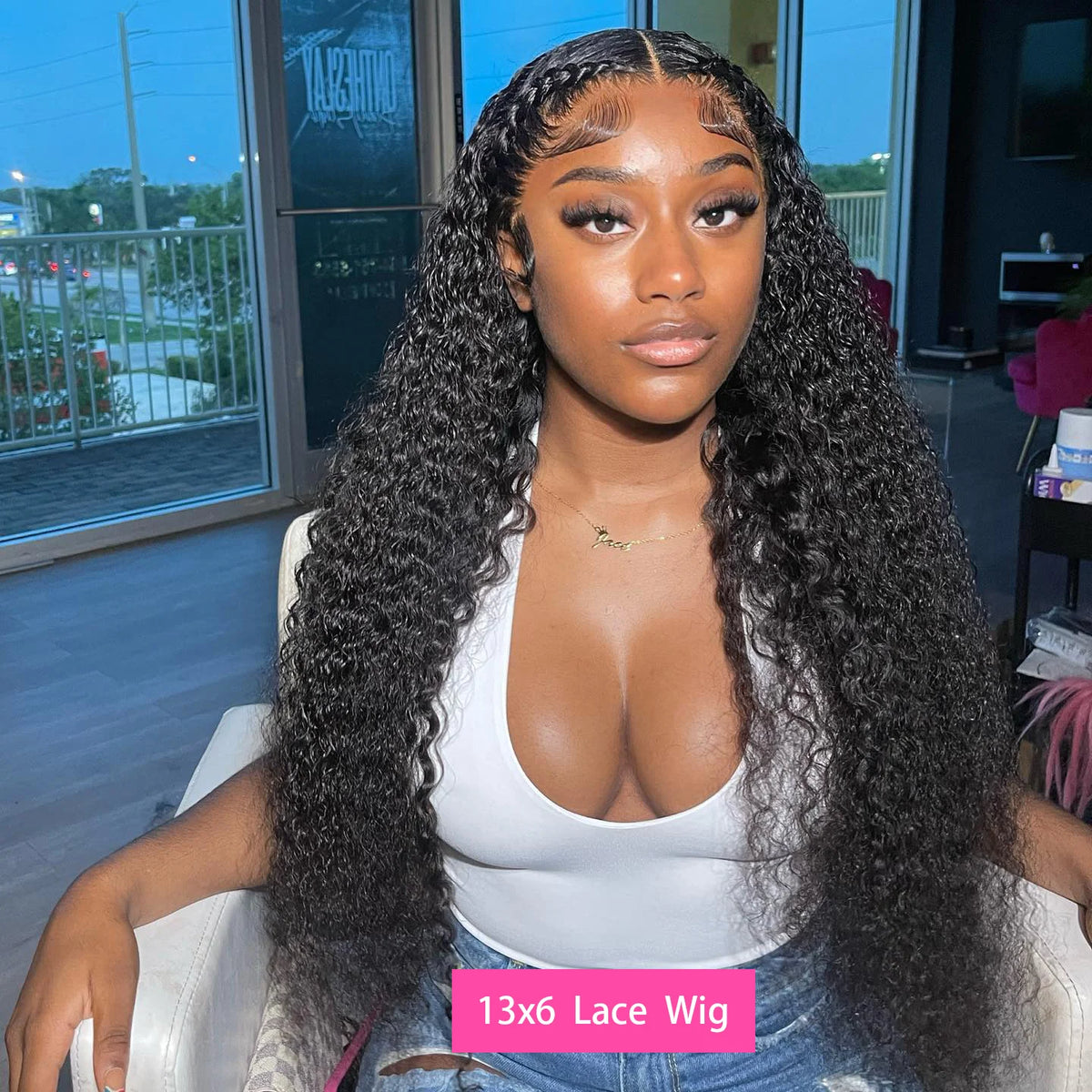 40 Inch 13x6 Deep Wave Lace Frontal Wig Human Hair