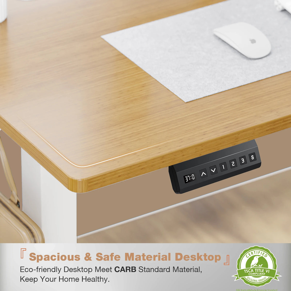 JHK Electric Height Adjustable Standing Desk 40x24 Inch