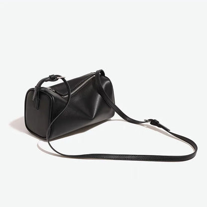 Soft Cowhide Mini Crossbody Bag with Split Leather