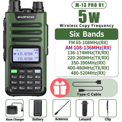 BaoFeng M-13 PRO V2 High Power Multi Band Walkie Talkie