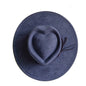 Dark Turquoise Suede Fedora Hat for Men and Women