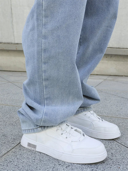 Men's Baggy Denim Jeans Casual Loose Straight Pants