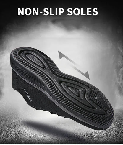 Men's Breathable Knit Running Sneakers Outdoor Gym Shoes