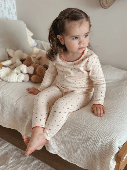 Cotton Long Sleeve T-Shirt and Pant Set for Girls