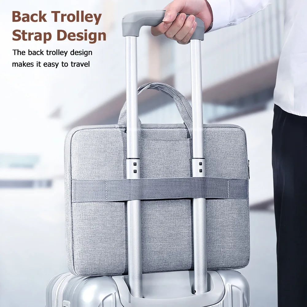 Suede Laptop Bag for 13.3 to 15.6 Inch Devices