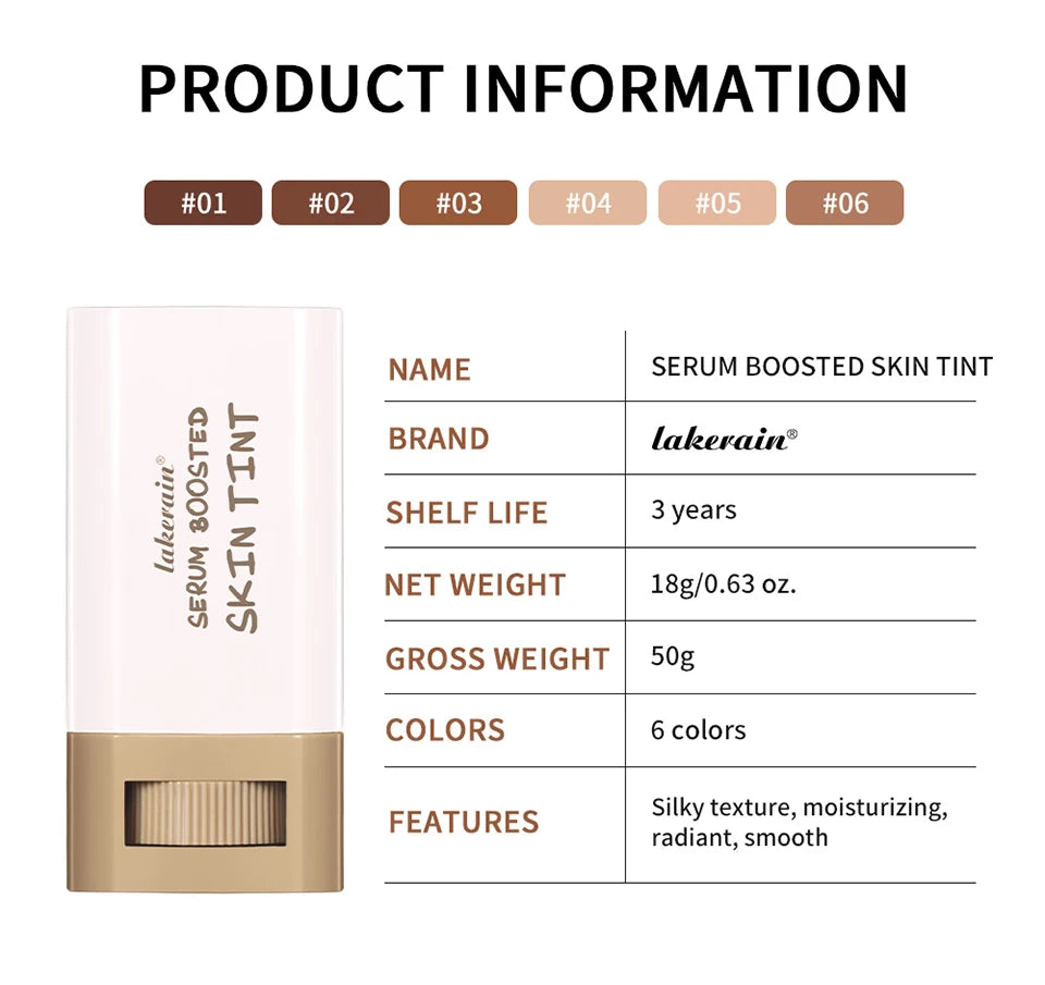 Skin Tint Stick Waterproof Tinted Serum Foundation