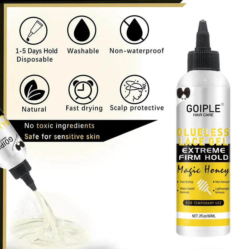 Washable Glueless Lace Gel 2fl.oz Water Based Adhesive