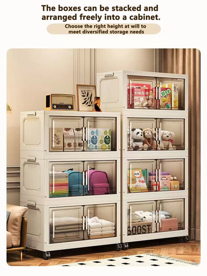 Large Capacity Plastic Folding Storage Cabinet