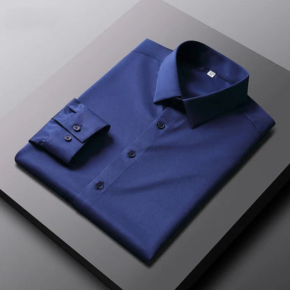 Men's Long Sleeved Solid Color Casual Shirt