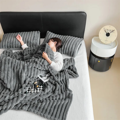 Soft Plush Coral Fleece Blanket for All Seasons