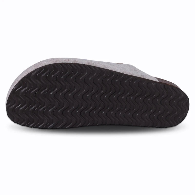 Comwarm Women's Suede Mules Slippers with Cork Insole