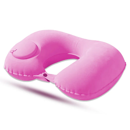 Foldable Inflatable U-Shaped Travel Pillow