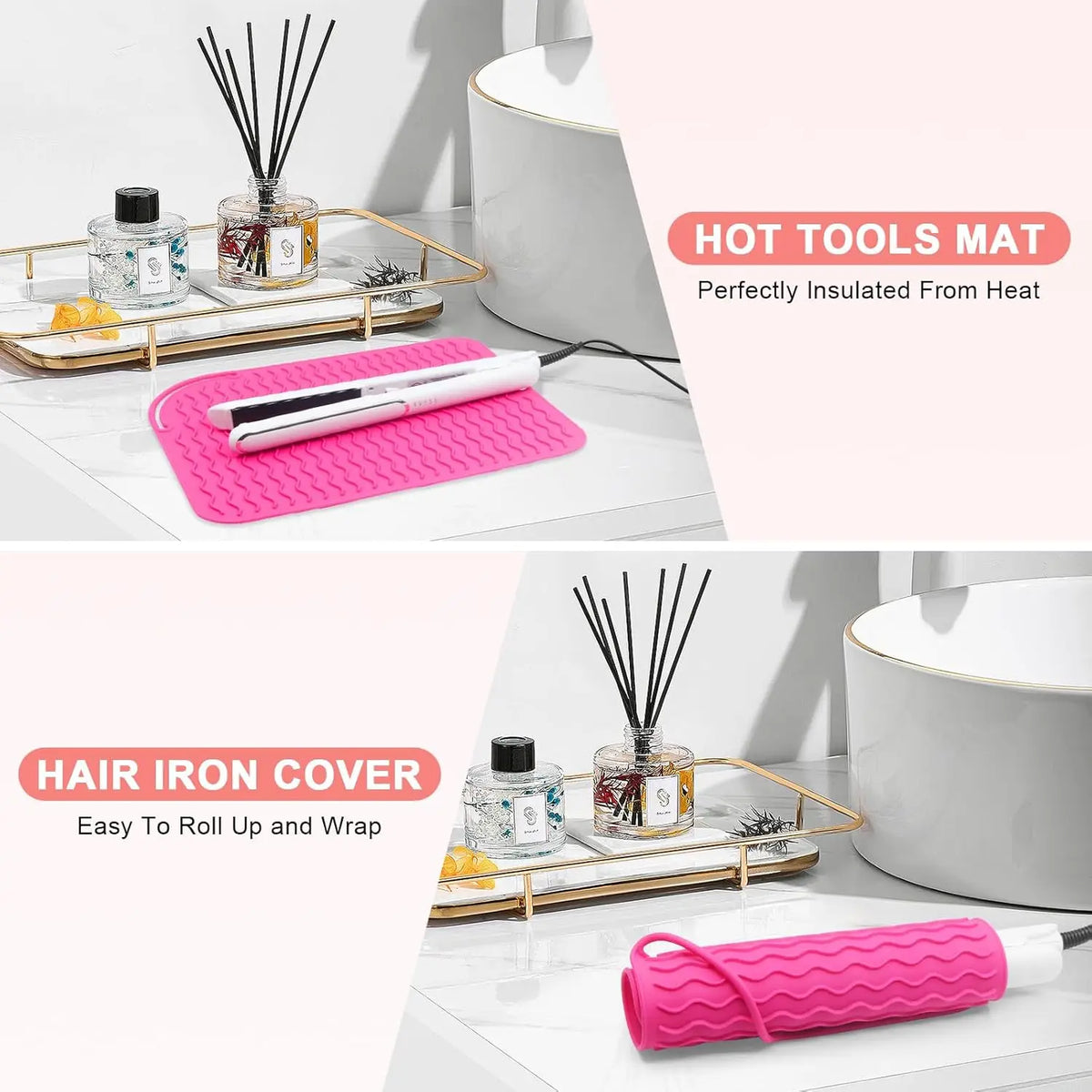 Plus Size Silicone Heat Resistant Mat for Hot Tools