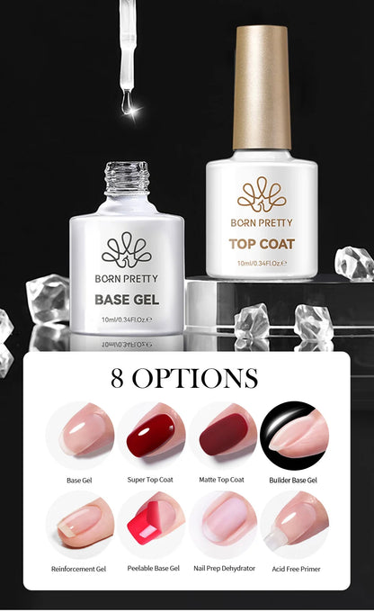 BORN PRETTY 10ml Rubber Gel Top Coat for Nails