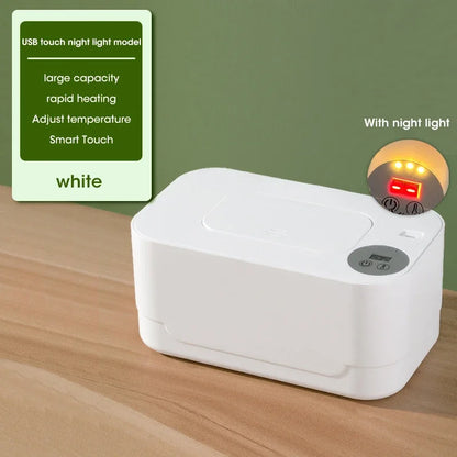 Baby Wipe Warmer with LED Display Portable USB Charge