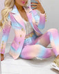 Paisley Butterfly Blazer Suit and Pants Set for Women