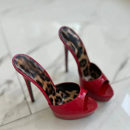 Women's Open Toe Stiletto Slippers for Summer